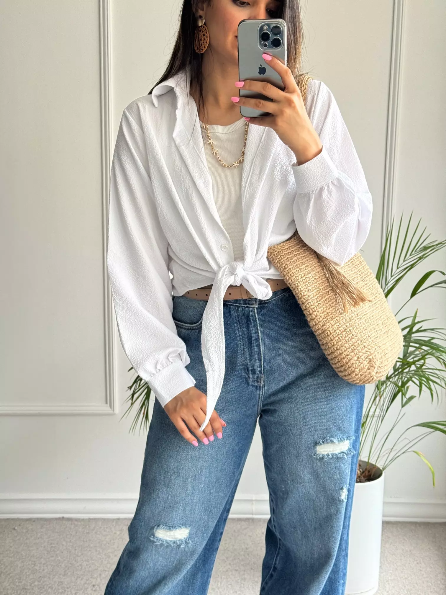 شومیز گره ای یاشیل